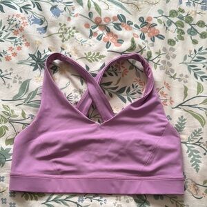 Lululemon Purple Sports Bra with Crisscross Straps
